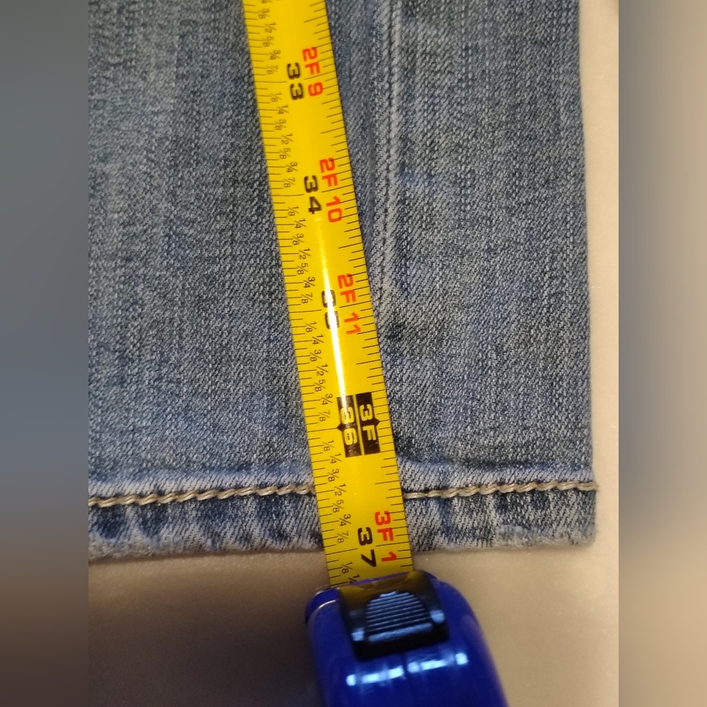 BKE Aiden Vintage Acid Wash Light Blue Denim Straight Leg Jeans Size 28 X 30 - Picture 7 of 11